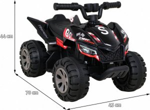Ramiz Pojazd Quad THE FASTEST Czarny 2