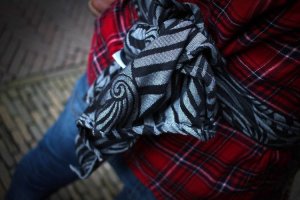 Yaro Slings Chusta tkana Dandy Black Natural Wool 5 (4.2 m.) 3