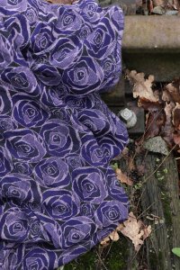 Yaro Slings Chusta tkana Yaro Sling - Roses Duo Violet Lilac Tencel Seacell 6 (4.6 m.) 7