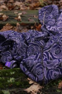 Yaro Slings Chusta tkana Yaro Sling - Roses Duo Violet Lilac Tencel Seacell 6 (4.6 m.) 8