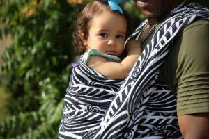 Yaro Slings Chusta tkana Yaro Sling - Dandy Puffy Navy White Boucle 5 (4.2 m.) 16