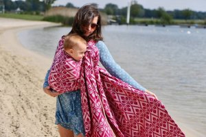 Yaro Slings Chusta tkana Yaro Sling - La Vita Duo Fuchsia White Tencel Seacell 6 (4.6 m.) 11