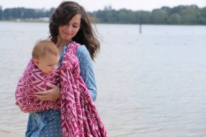 Yaro Slings Chusta tkana Yaro Sling - La Vita Duo Fuchsia White Tencel Seacell 6 (4.6 m.) 14