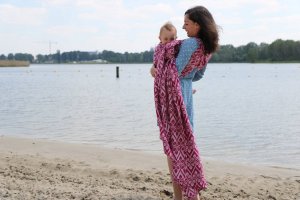 Yaro Slings Chusta tkana Yaro Sling - La Vita Duo Fuchsia White Tencel Seacell 6 (4.6 m.) 16