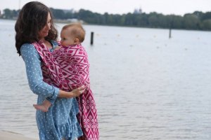 Yaro Slings Chusta tkana Yaro Sling - La Vita Duo Fuchsia White Tencel Seacell 6 (4.6 m.) 18