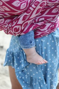 Yaro Slings Chusta tkana Yaro Sling - La Vita Duo Fuchsia White Tencel Seacell 6 (4.6 m.) 21