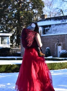 Yaro Slings Chusta tkana Yaro Sling - Roses Duo Red Black Glam Wrap 6 (4.6 m.) 4