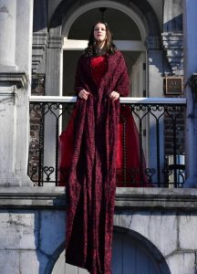 Yaro Slings Chusta tkana Yaro Sling - Roses Duo Red Black Glam Wrap 6 (4.6 m.) 6