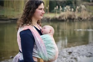 Yaro Slings Chusta tkana Yaro Woodland Duo Macarons Rainbow Tencel 4 (3.6 m.) 7