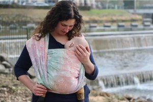 Yaro Slings Chusta tkana Yaro Woodland Duo Macarons Rainbow Tencel 4 (3.6 m.) 8