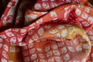 Yaro Slings Szal Yaro Petals Ultra Caramel Rainbow Linen 2