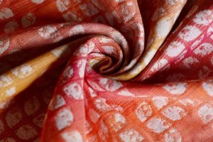 Yaro Slings Szal Yaro Petals Ultra Caramel Rainbow Linen 5