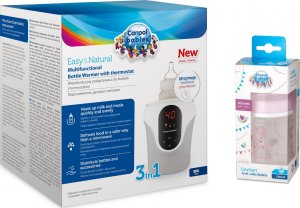 Canpol 0329 Podgrzewacz 3w1 z butelką różową 5