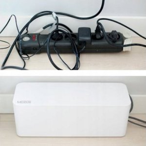 Organizer Mozos POJEMNIK PUDEŁKO ORGANIZER NA KABLE LISTWY BIAŁY 2