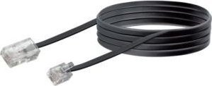 Schwaiger Modem-Kabel RJ11 Schwaiger 6P2C -> RJ45 8P2C 3m schwarz - TAL6631533 1
