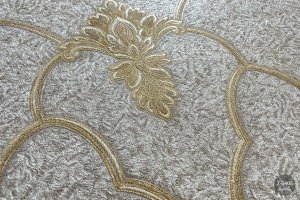 MallDeco TAPETA WINYLOWA MODEL JOZEFINA DECOR SZARO-KAWOWA 3