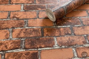 MallDeco TAPETA WINYLOWA TERAKOTA CEGŁA ART. 3