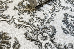 MallDeco TAPETA WINYLOWA MODEL LUDWIG DECOR SZARA 3