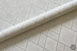 MallDeco TAPETA WINYLOWA FLAVIO SREBRNA 3