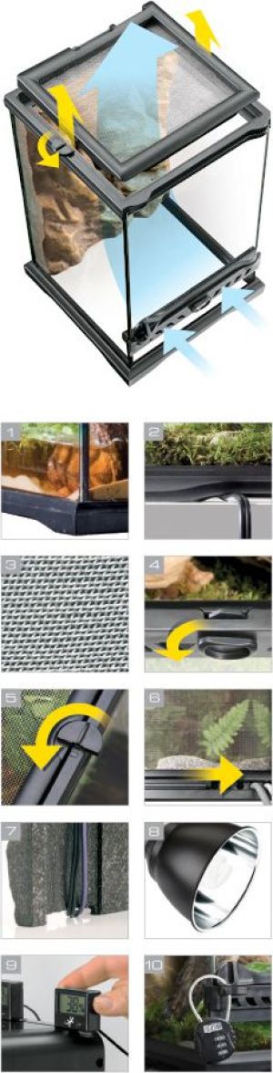 Hagen EXOTERRA TERRARIUM SZKLANE 20x20x20 2