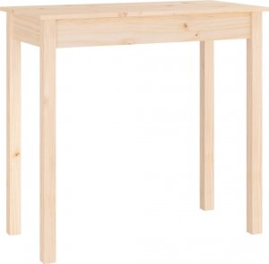 vidaXL Stolik konsolowy, 80x40x75 cm, lite drewno sosnowe 2
