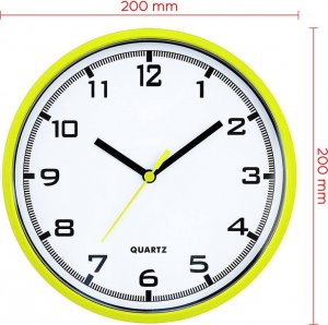 MPM Zegar ścienny MPM E01.2477.41 fi 20 cm Czytelny 8