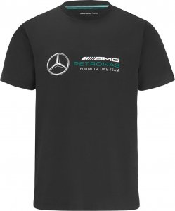 Mercedes AMG Petronas F1 Team Koszulka t-shirt dziecięca Logo czarna Mercedes AMG F1 2022 128 cm (dzieci) 1