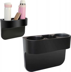 4kom.pl Organizer samochodowy CupHolder na napoje uchwyt na kubek wodę akcesoria Czarny 2