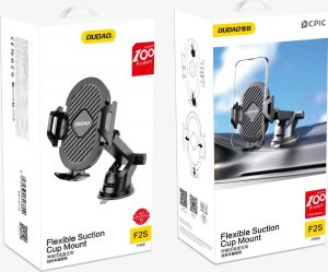 Dudao Dudao teleskopowy grawitacyjny uchwyt samochodowy na szybę deskę rozdzielczą czarny (new F2S black) 5