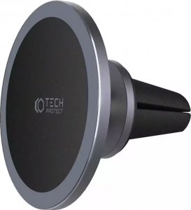 4kom.pl Uchwyt samochodowy N52 magnetyczny MagSafe do kratki Black/Grey 2