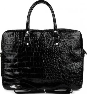 Torba Beltimore Torba na laptop czarna croco skórzana Beltimore S14 3