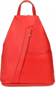 Beltimore Skórzany plecak czerwony Beltimore T52 1