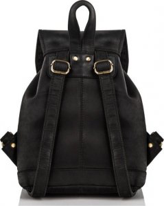 Paolo Peruzzi Zestaw damski skórzany PAOLO PERUZZI ZZ-06 czarny plecak i portfel 3
