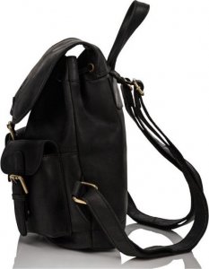 Paolo Peruzzi Zestaw damski skórzany PAOLO PERUZZI ZZ-06 czarny plecak i portfel 5