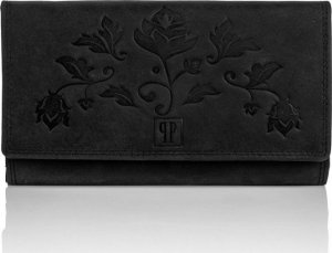 Paolo Peruzzi Zestaw damski skórzany PAOLO PERUZZI ZZ-06 czarny plecak i portfel 7