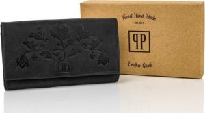 Paolo Peruzzi Zestaw damski skórzany PAOLO PERUZZI ZZ-06 czarny plecak i portfel 8