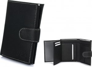 Alessandro Paoli czarny męskie portfel skórzany duży K49 NoSize 1