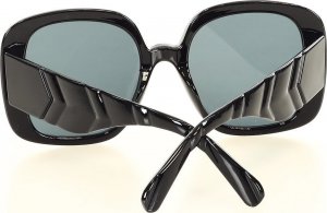 LOOKS STYLE EYEWAER Duże okulary przeciwsłoneczne muchy MAZZINI OVERSIZE DESIGN czarny NoSize 1