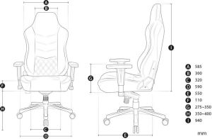 Fotel AKRacing Onyx Deluxe Czarny (AK-ONYX-DELUXE) 18