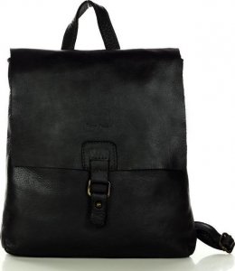 Marco Mazzini handmade Plecak skórzany minimalizm old look leather backpack - MARCO MAZZINI czarny NoSize 1
