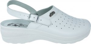 Befado Klapki sanitarne Befado Dr Orto 157D002 białe skórzane ażur 37 2