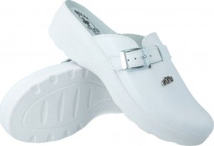 Befado Klapki Dr Orto męskie 157M103 skórzane białe medyczne 45 2