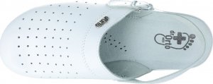 Befado Klapki sanitarne Befado Dr Orto 157M102 białe skórzane medyczne 44 5