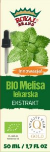 Royal Brand EKSTRAKT Z MELISY LEKARSKIEJ W KROPLACH BIO 50 ml - ROYAL BRAND 1