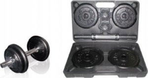 SKO Cast iron weight dumbbells set with case TOORX 0.75-15 kg 1