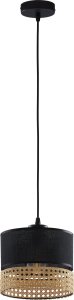 Lampa wisząca TK Krywult Paglia 6544 lampa wisząca zwis 1x15W E27 czarna 1