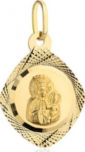 Lovrin Złoty medalik 585 Matka Boska Częstochowska 1