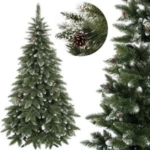 Springos Choinka sztuczna premium 220 cm sosna diamentowa drzewko bożonarodzeniowe UNIWERSALNY 1