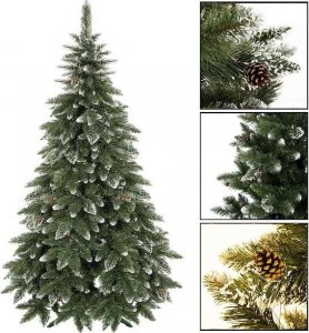 Springos Choinka sztuczna premium 220 cm sosna diamentowa drzewko bożonarodzeniowe UNIWERSALNY 14