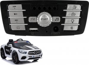 Lean Cars Panel muzyczny do auta Akumulator Mercedes SL500 policja 1